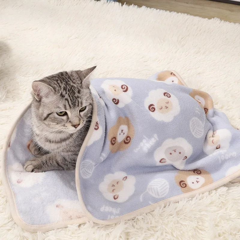 Flannel Cat Blankets Pet Fleece Warm Bed Mat Sofa Protective Cover Dog Soft Nest Sleeping Pad Kitty Puppy Outdoor Travel Blanket
Flannel Cat Blankets Pet Fleece Warm Bed Mat Sofa Protective Cover Dog Soft Nest Sleeping Pad Kitty Puppy Outdoor Travel Blanket