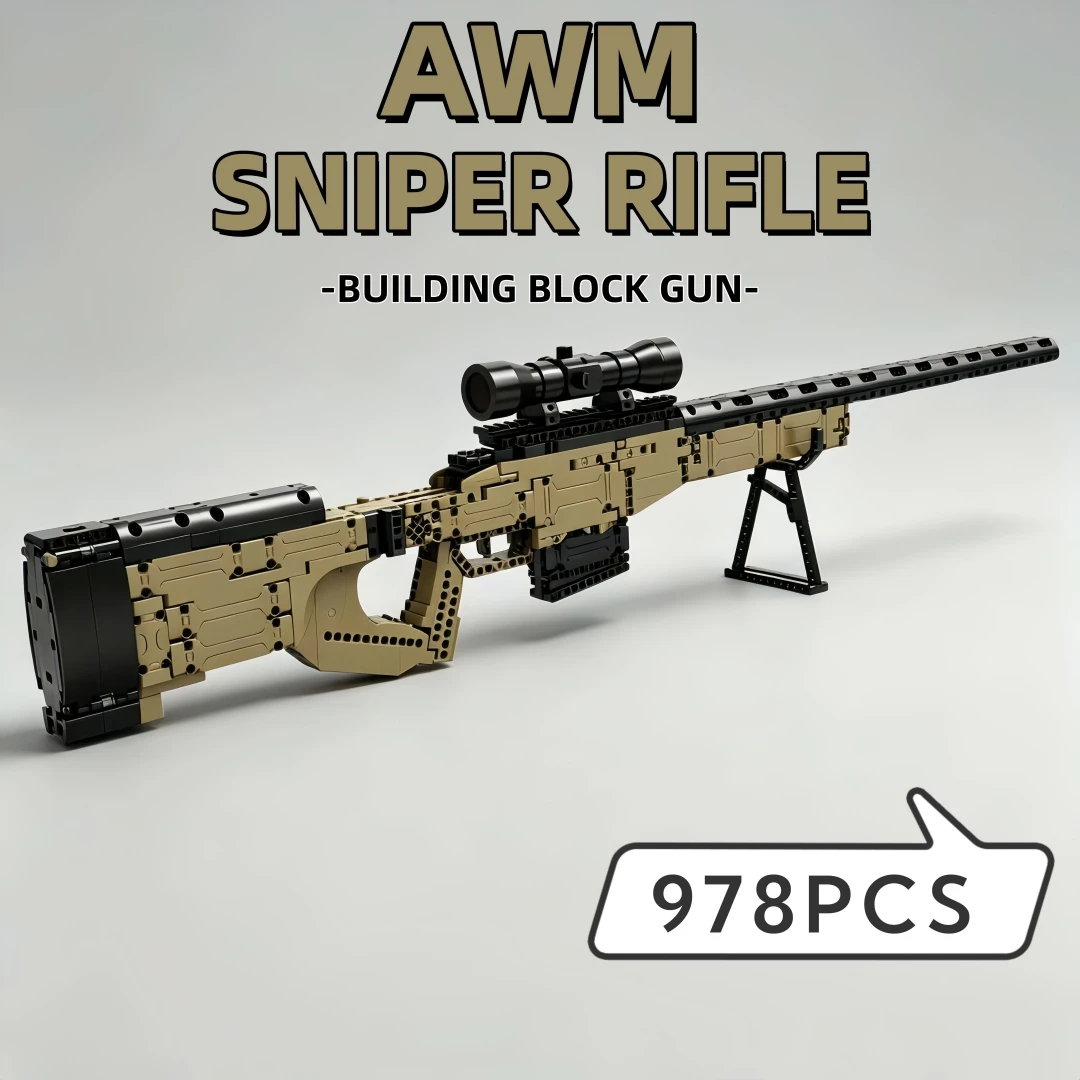 New City Tech Police Military Sniper Rifle Building Blocks AWM Assault Rifle Building Block Toy Best Gift
New City Tech Police Military Sniper Rifle Building Blocks AWM Assault Rifle Building Block Toy Best Gift