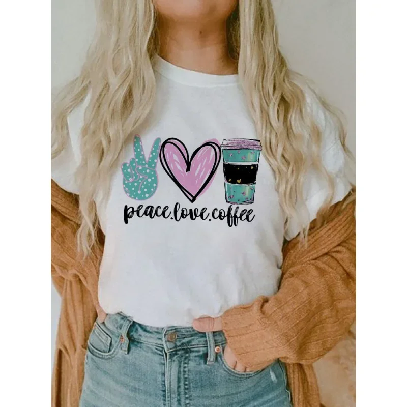 Love and Love Coffee Half Sleeve Cute Casual Women's Retro T-shirt Aesthetic Harajuku Graphic T Shirts
Love and Love Coffee Half Sleeve Cute Casual Women's Retro T-shirt Aesthetic Harajuku Graphic T Shirts