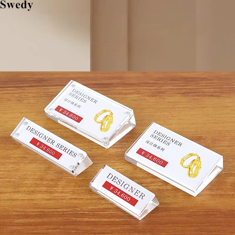 Small Table Acrylic Name Plates Sign Holder Display Stand Plastic Label Holder Price Card Tag Holders Ticket Holder
Small Table Acrylic Name Plates Sign Holder Display Stand Plastic Label Holder Price Card Tag Holders Ticket Holder