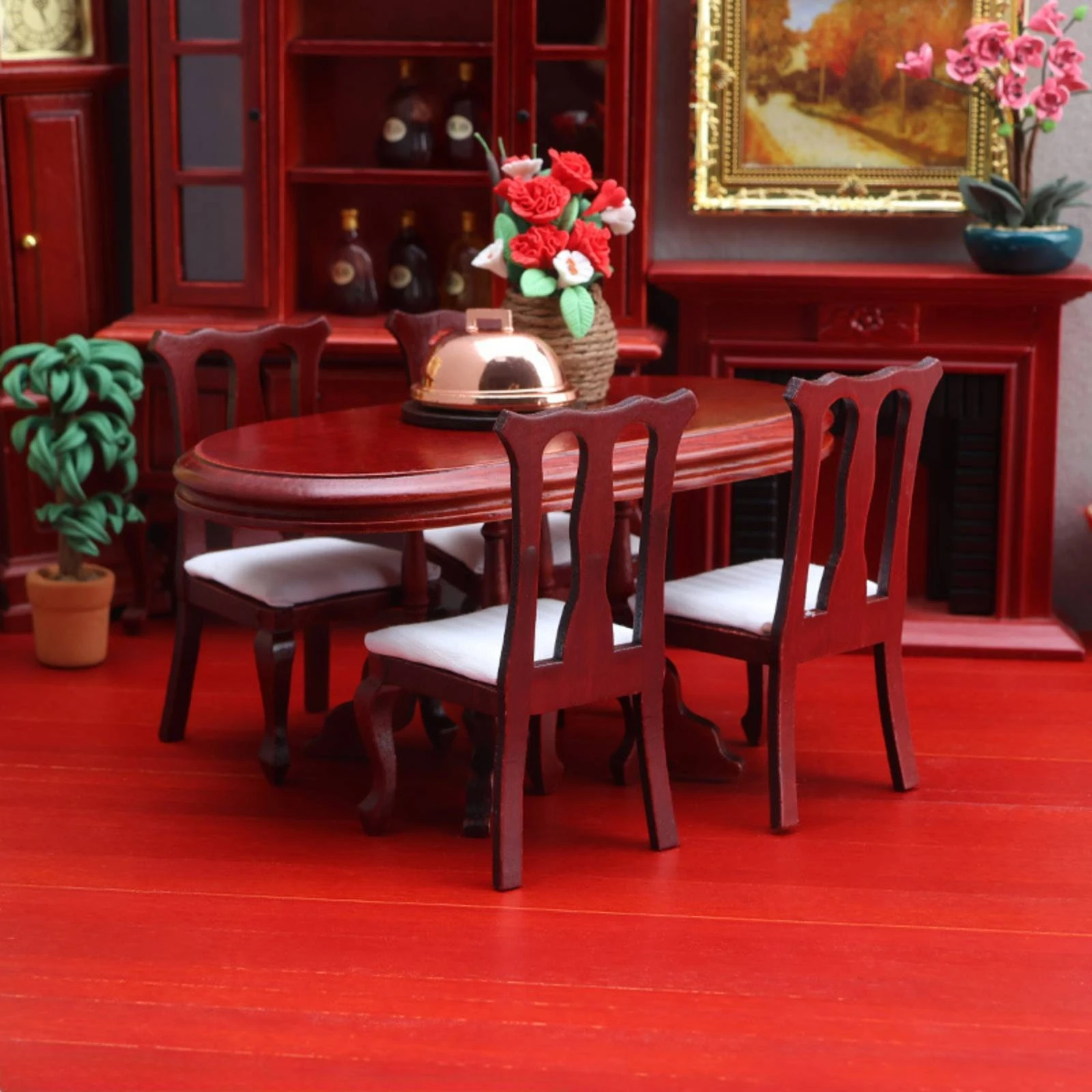 5 Pieces Dollhouse Dining Table and Chairs Wooden Dollhouse Dining Set Tiny Home Decor Decorative
5 Pieces Dollhouse Dining Table and Chairs Wooden Dollhouse Dining Set Tiny Home Decor Decorative
