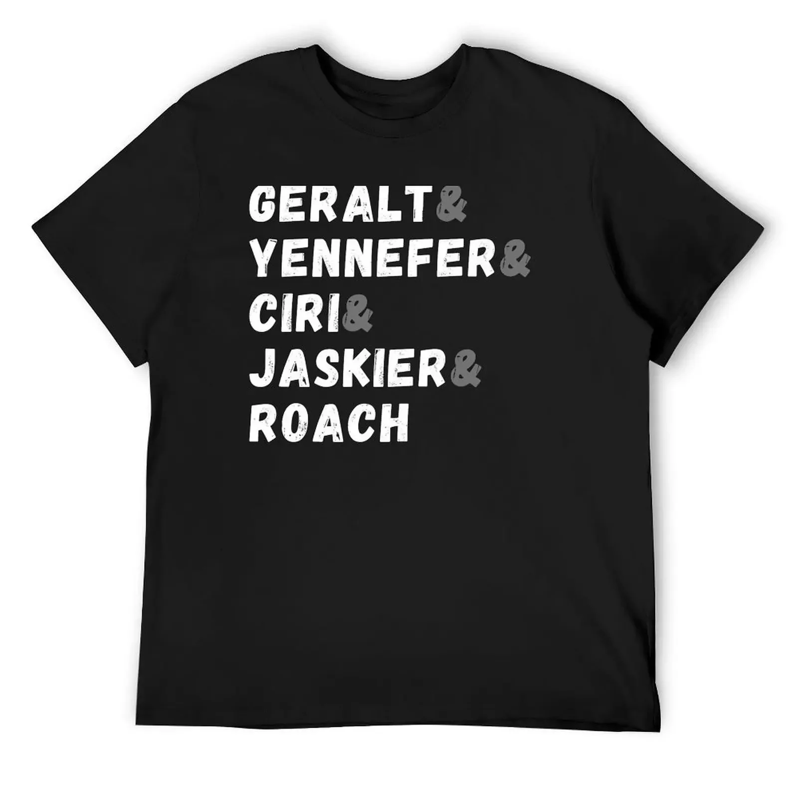 Geralt & Yennefer & Ciri & Jaskier Roach T-Shirt street wear man t shirt blue archive anime shirts men
Geralt & Yennefer & Ciri & Jaskier Roach T-Shirt street wear man t shirt blue archive anime shirts men