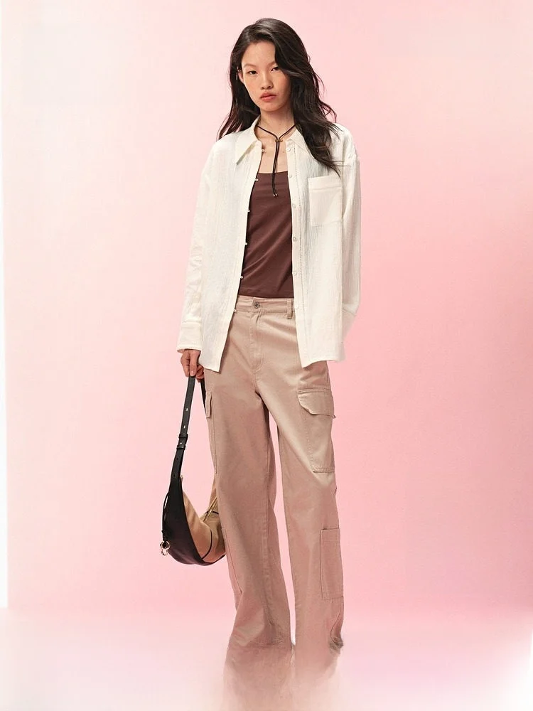 Женская рубашка H&M: летняя, мягкая, модная, плиссированная, из смесового льна, повседневный стиль, с длинным рукавом, на пуговицах, из хлопка и полиэстера
Женская рубашка H&M: летняя, мягкая, модная, плиссированная, из смесового льна, повседневный стиль, с длинным рукавом, на пуговицах, из хлопка и полиэстера
