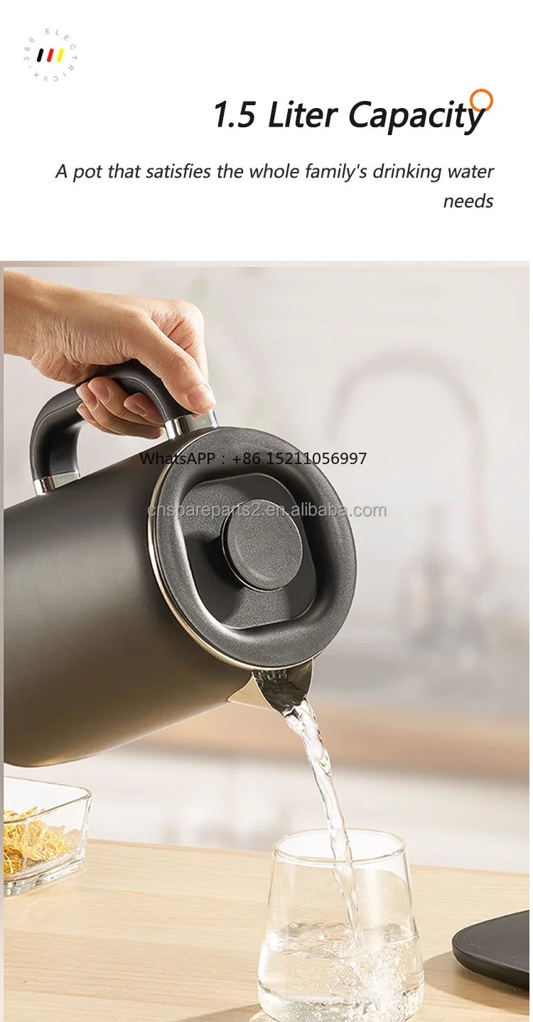 Temperature Control Kettle Stainless Steel 220 Automatic Electric Kettle 1.7l Capacity Touch Screen Water Boiler Double Wall
Temperature Control Kettle Stainless Steel 220 Automatic Electric Kettle 1.7l Capacity Touch Screen Water Boiler Double Wall