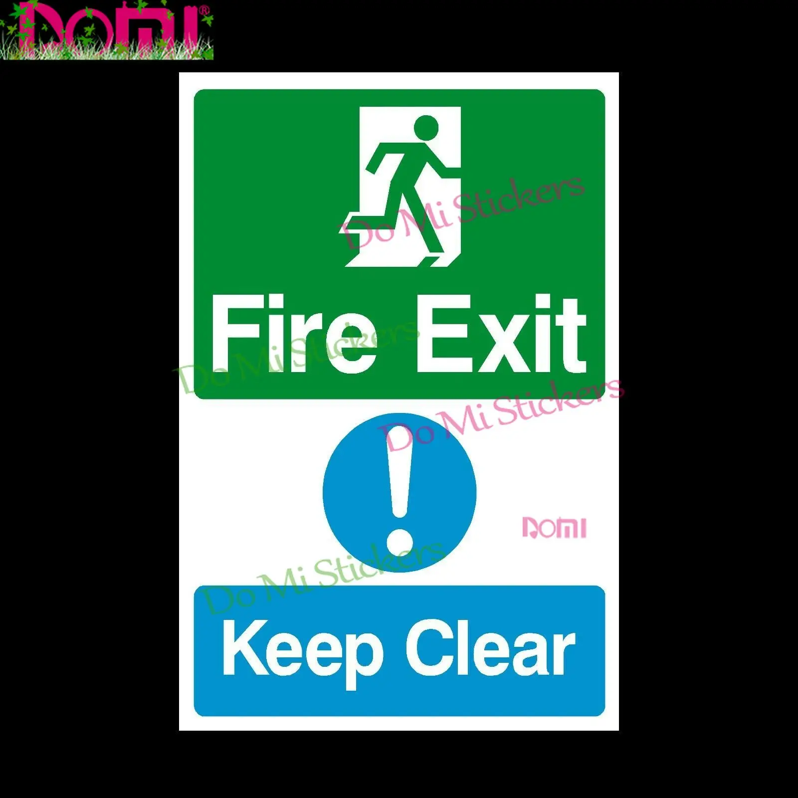 Fire Exit Keep Clear Warning & Safety Plastic Sign or Sticker Laptop Helmet Trunk Wall Vinyl Car Sticker Die-Cut Waterproof PVC
Fire Exit Keep Clear Warning & Safety Plastic Sign or Sticker Laptop Helmet Trunk Wall Vinyl Car Sticker Die-Cut Waterproof PVC