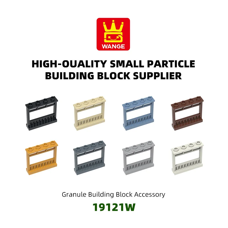 WANGE 55Pcs/Lot 19121W 4-hole 3-high fence Building Blocks Moc Accessories Compatible with Brick Spare Parts Construction Toys
WANGE 55Pcs/Lot 19121W 4-hole 3-high fence Building Blocks Moc Accessories Compatible with Brick Spare Parts Construction Toys