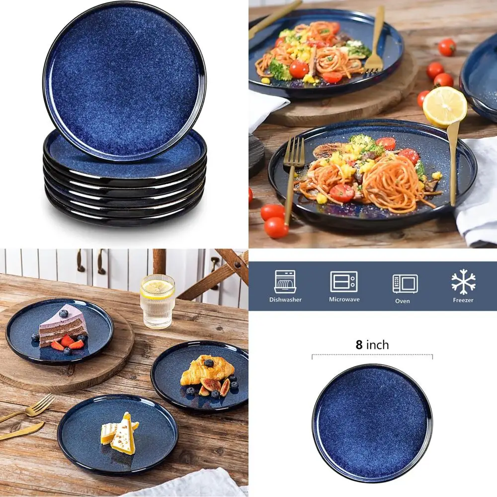 ceramic salad plates set - porcelain 8 inch flat dessert appetizer plate for lunch home party restaurant - scratch resistant mi
ceramic salad plates set - porcelain 8 inch flat dessert appetizer plate for lunch home party restaurant - scratch resistant mi