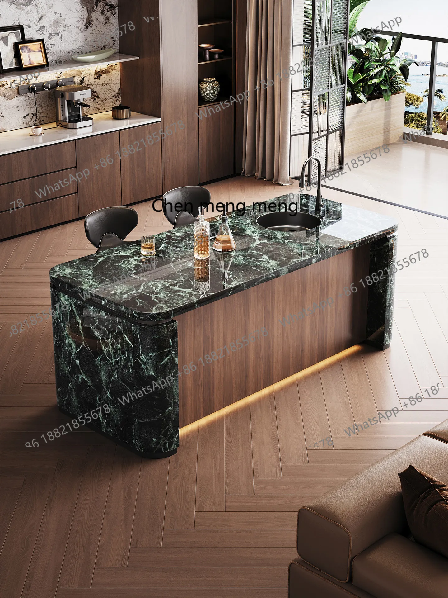 Gold Slate Island Dining Table Integrated Kitchen Open Bar Hot Bending Retro Wind Home Multifunctional Operator
Gold Slate Island Dining Table Integrated Kitchen Open Bar Hot Bending Retro Wind Home Multifunctional Operator