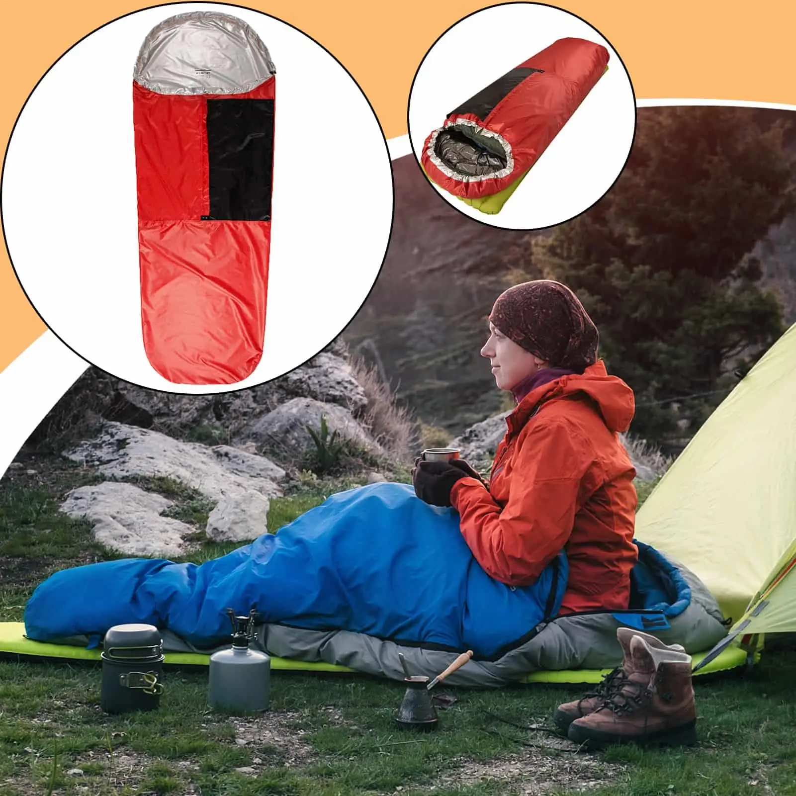 Sleeping Bag Cover Sleeping Bag Thermal Cover Bedding Sack Storage for Survival Climbing Winter Backpacking Camping Travel
Sleeping Bag Cover Sleeping Bag Thermal Cover Bedding Sack Storage for Survival Climbing Winter Backpacking Camping Travel