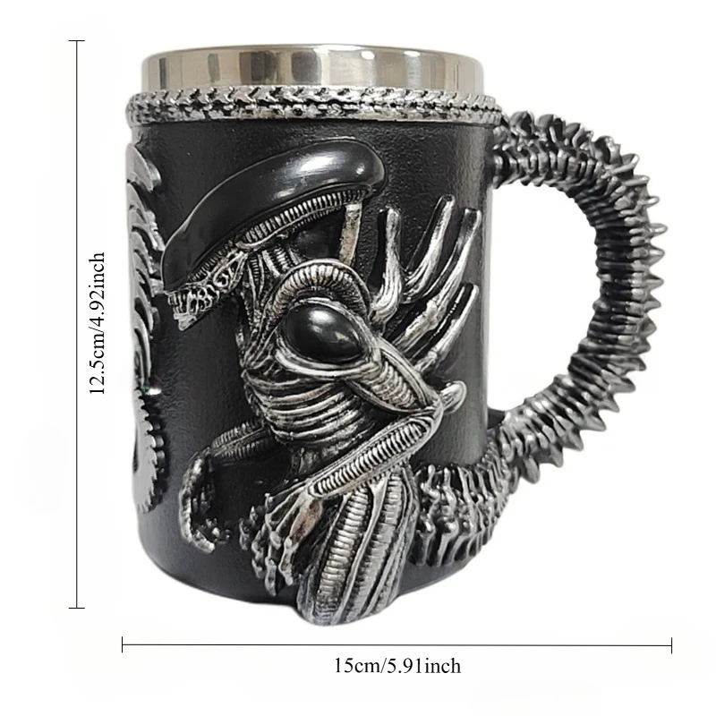 3D Flat Heat Transfer Alien Coffee Cup, Creative Resin Stainless Steel Water Cup, Personalized Wine Glass Gift for Home Office
3D Flat Heat Transfer Alien Coffee Cup, Creative Resin Stainless Steel Water Cup, Personalized Wine Glass Gift for Home Office