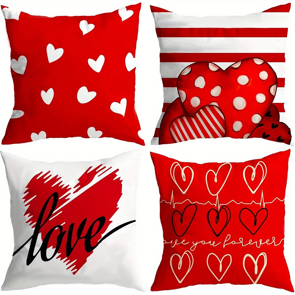 Наволочка Red Hearts с белыми сердечками подходит для дивана, автомобиля, спальни, декоративная наволочка, наволочка
Наволочка Red Hearts с белыми сердечками подходит для дивана, автомобиля, спальни, декоративная наволочка, наволочка