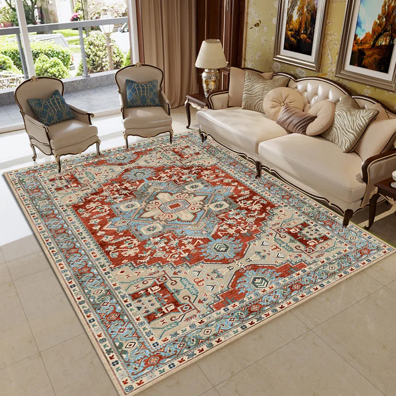 Carpets Persian Vintage Carpet for Living Room Bedroom Mat Non-Slip Area Rugs Absorbent Boho Morocco Ethnic Retro Carpet
Carpets Persian Vintage Carpet for Living Room Bedroom Mat Non-Slip Area Rugs Absorbent Boho Morocco Ethnic Retro Carpet