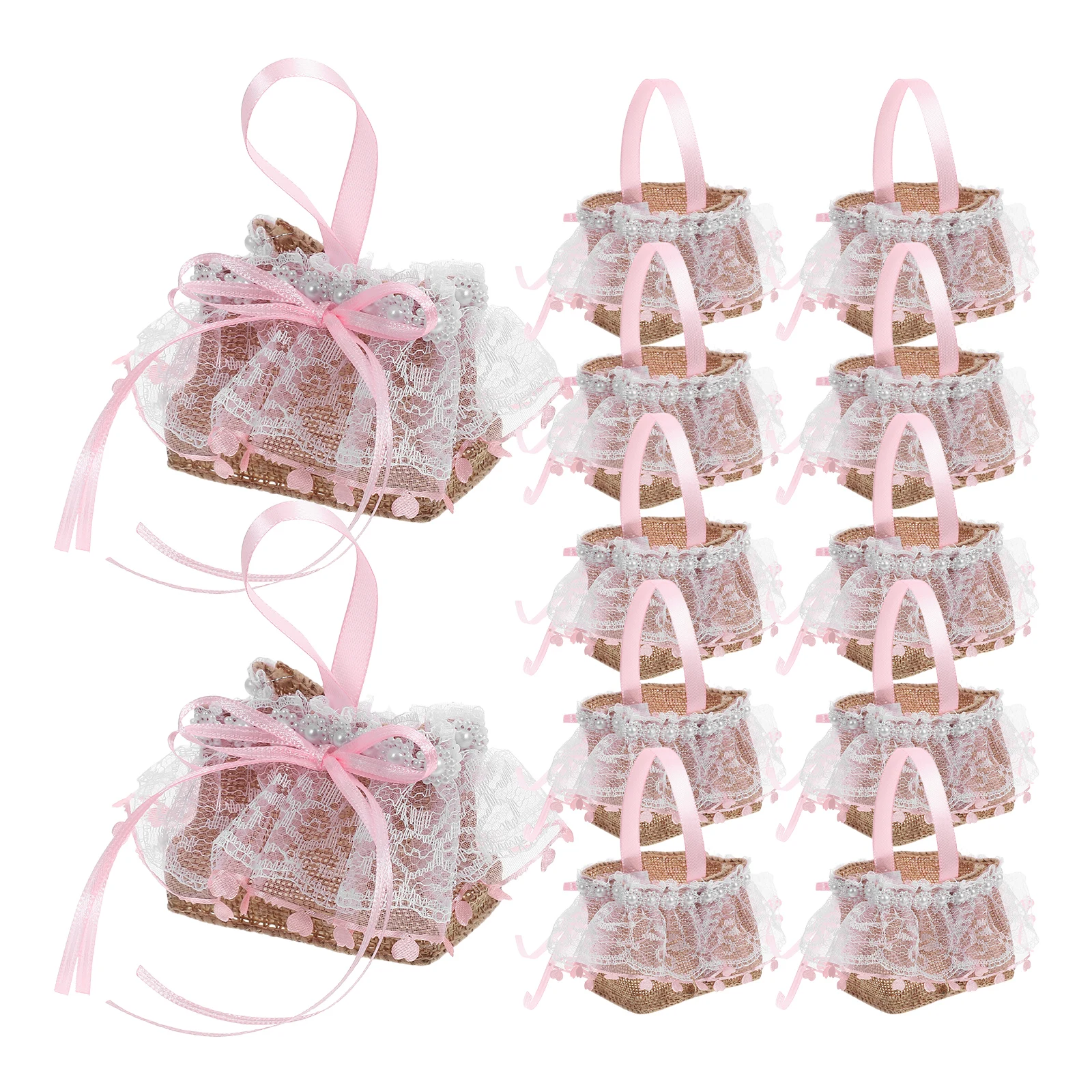 12pcs Wedding Gift Flower Girl Basket Bowknot Bags Box Decorative Favor Boxes Ceremony Supplies Storage Containers
12pcs Wedding Gift Flower Girl Basket Bowknot Bags Box Decorative Favor Boxes Ceremony Supplies Storage Containers