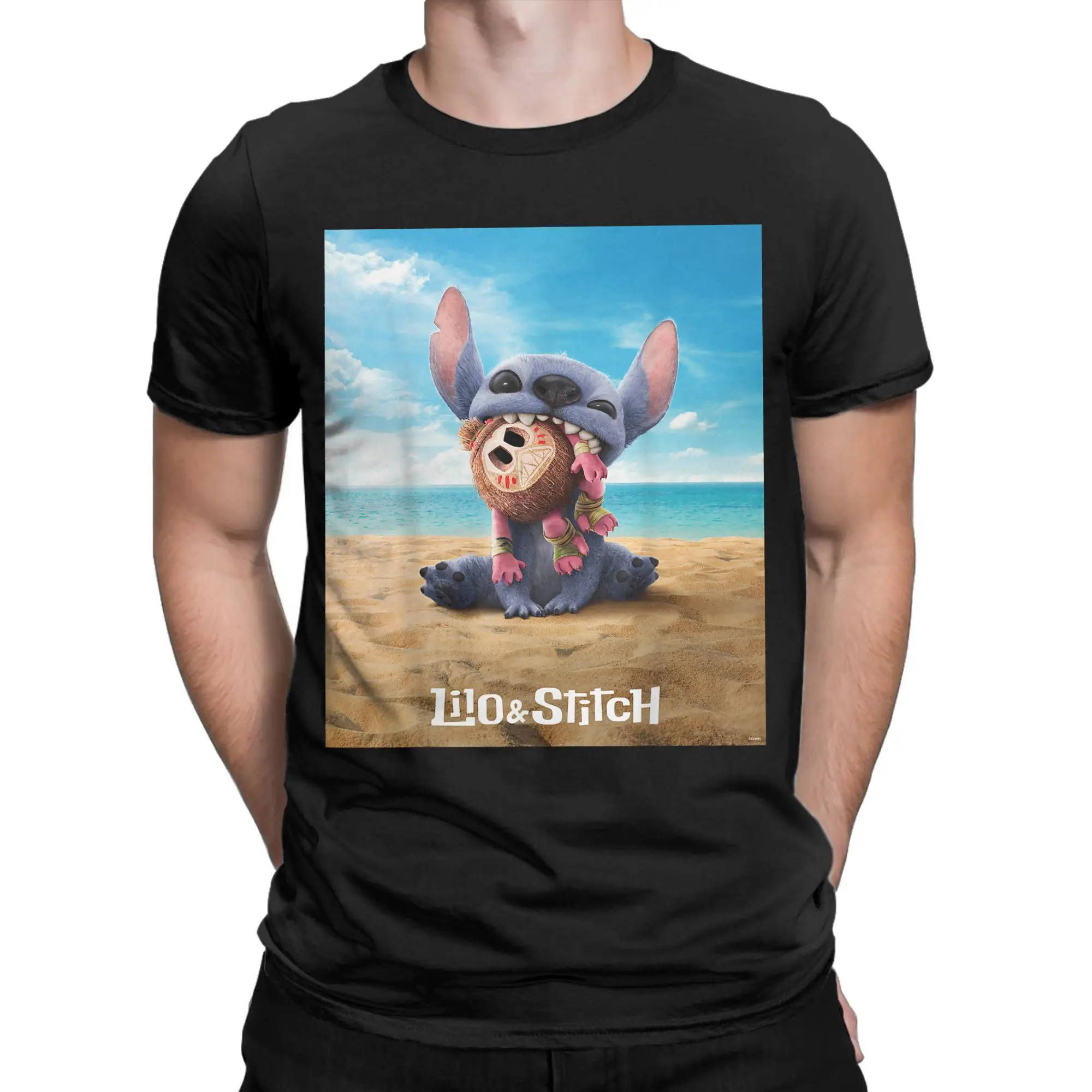 Stitch Live Action Movie Забавная футболка с плакатом Моаны, летние хлопковые футболки для мужчин, повседневная футболка с короткими рукавами, забавная одежда
Stitch Live Action Movie Забавная футболка с плакатом Моаны, летние хлопковые футболки для мужчин, повседневная футболка с короткими рукавами, забавная одежда