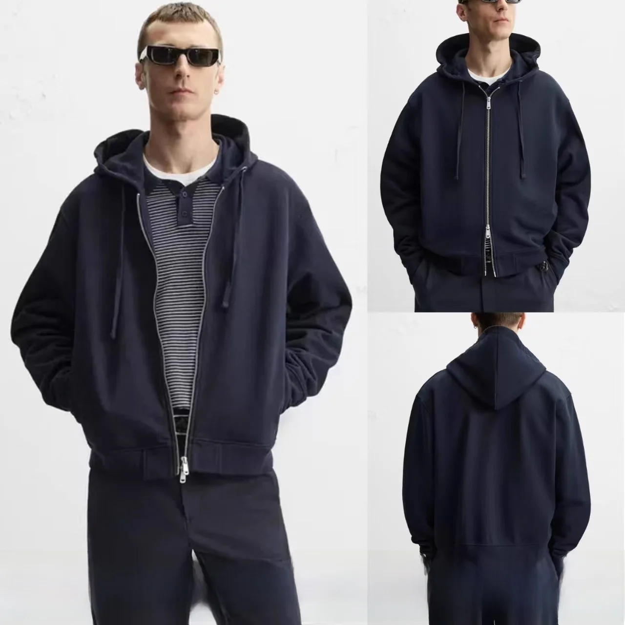 New 2025 Spring Autumn Men's Cotton Loose Fit Hooded Zipper Long Sve Sweatirt Jaet Casual Sle Daily Wear Warmth
New 2025 Spring Autumn Men's Cotton Loose Fit Hooded Zipper Long Sve Sweatirt Jaet Casual Sle Daily Wear Warmth