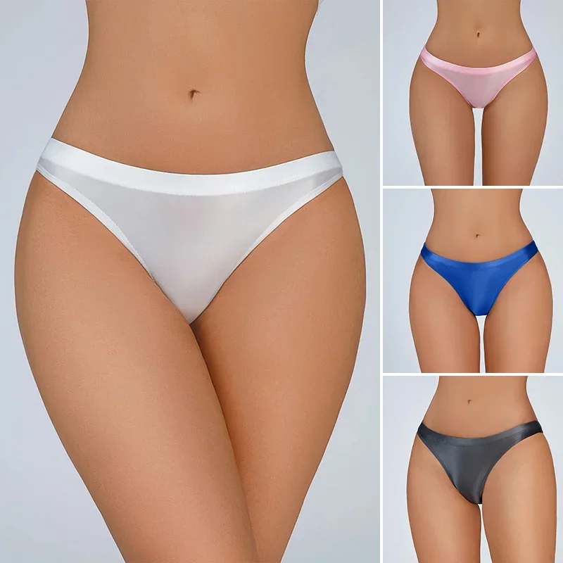 Sexy Women Glossy Panties See Through Sheer Seamless Underwear Stretch Silk Shiny Smooth Low Waist G-string Thong Female Lingeri
Sexy Women Glossy Panties See Through Sheer Seamless Underwear Stretch Silk Shiny Smooth Low Waist G-string Thong Female Lingeri