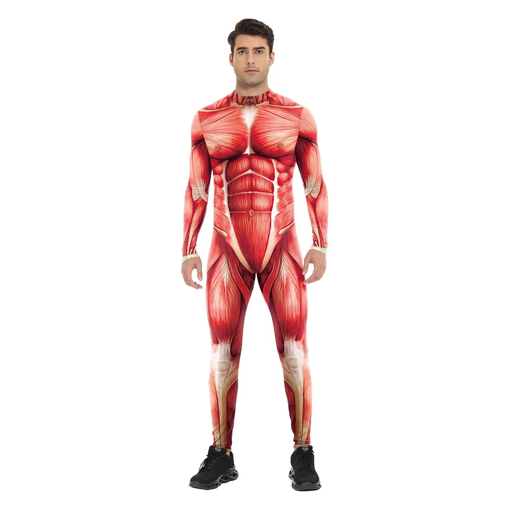 2025 New Men's Muscle Skin-tight Onesie Halloween Cosplay Play Stage Performance Costume Tight Fit One-piece Suit for Men
2025 New Men's Muscle Skin-tight Onesie Halloween Cosplay Play Stage Performance Costume Tight Fit One-piece Suit for Men