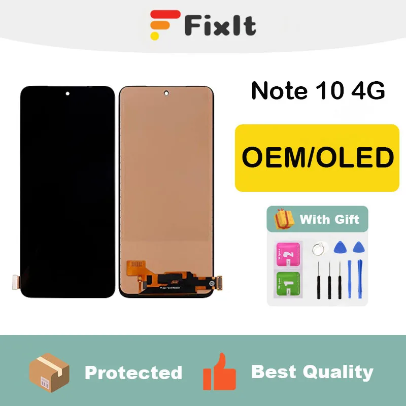For Redmi Note 10 4G Screen Replacement LCD Touch Display Digitizer Assembly with Frame
For Redmi Note 10 4G Screen Replacement LCD Touch Display Digitizer Assembly with Frame