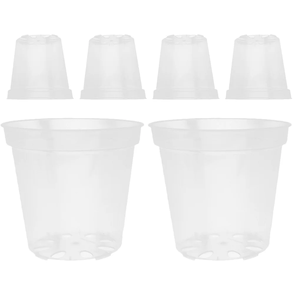 6Pcs Plastic Orchid Plant Pots Transparent with Drainage Holes Humid Environment Friendly for Healthy Root Inspection and Growth
6Pcs Plastic Orchid Plant Pots Transparent with Drainage Holes Humid Environment Friendly for Healthy Root Inspection and Growth