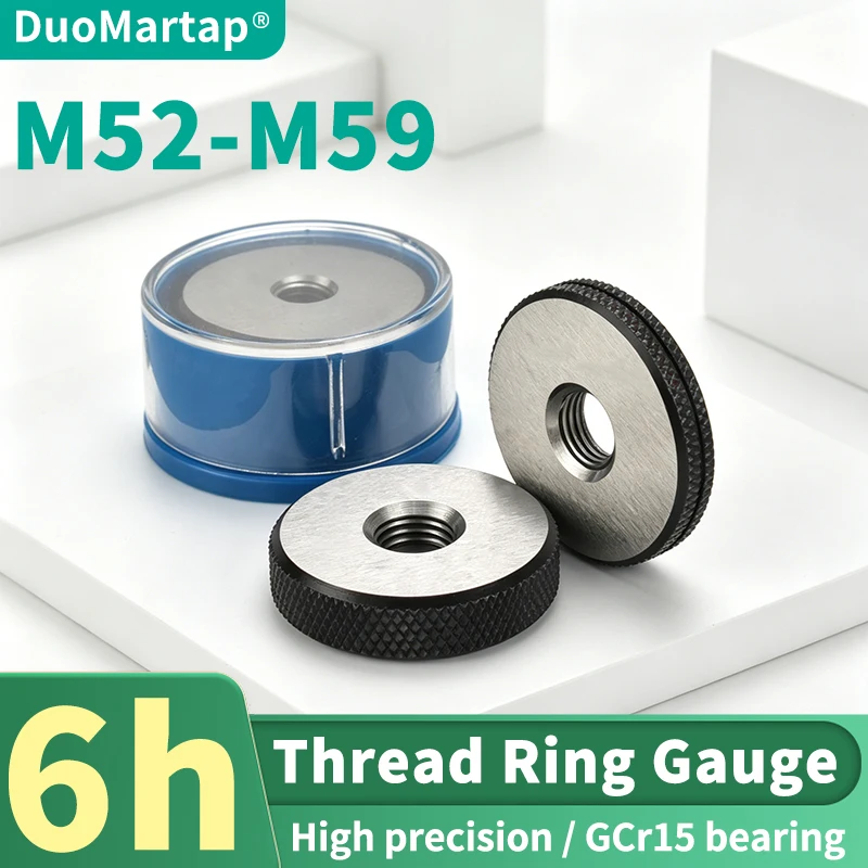 DUO MartAP 1SET(1*GO+1*NOGO) 6h M52-M59 Standard Metric Fine Tooth Thread Ring Gauge Measure Tool X2.5/2.0/1.5/1.25/1.0/0.75/0.5
DUO MartAP 1SET(1*GO+1*NOGO) 6h M52-M59 Standard Metric Fine Tooth Thread Ring Gauge Measure Tool X2.5/2.0/1.5/1.25/1.0/0.75/0.5