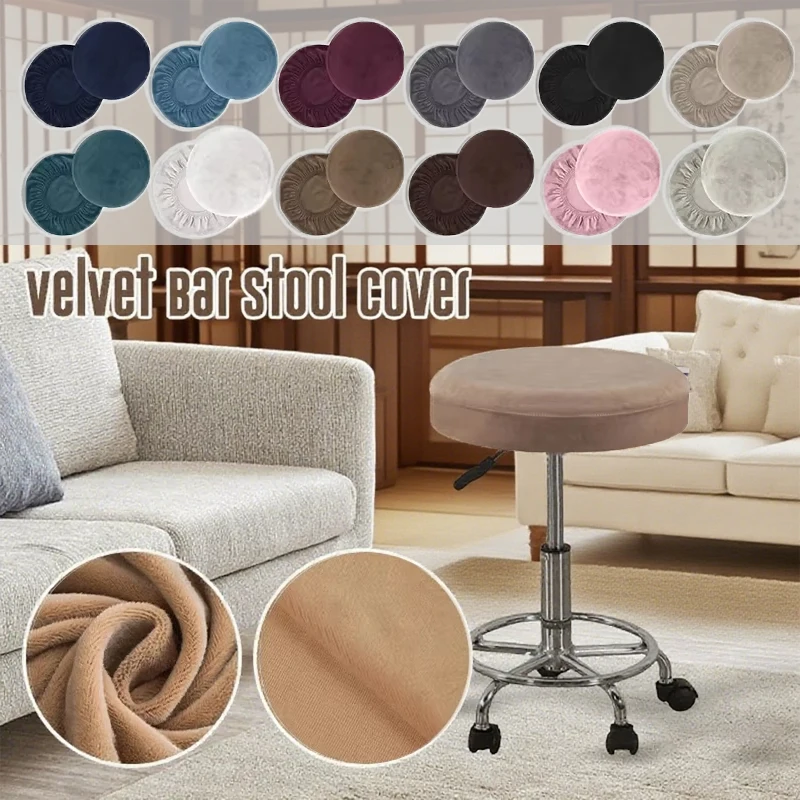 Velvet Elastic Bar Stool Slipcover Universal Fit 30-36cm/36-40cm Round Washable Stretch Chair Protector for Home and Cafe Decor
Velvet Elastic Bar Stool Slipcover Universal Fit 30-36cm/36-40cm Round Washable Stretch Chair Protector for Home and Cafe Decor