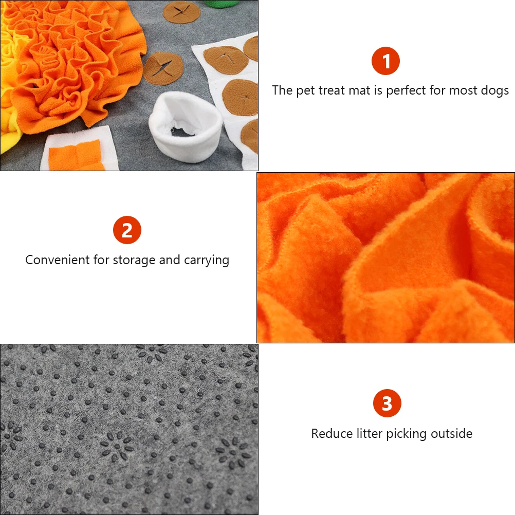 Dog Toy Pet Sniff Mat Slow Feeder Aromatherapy Flannel Colorful Non Slip Stress Relief Puzzle Scent Work Treat Pad Storage
Dog Toy Pet Sniff Mat Slow Feeder Aromatherapy Flannel Colorful Non Slip Stress Relief Puzzle Scent Work Treat Pad Storage