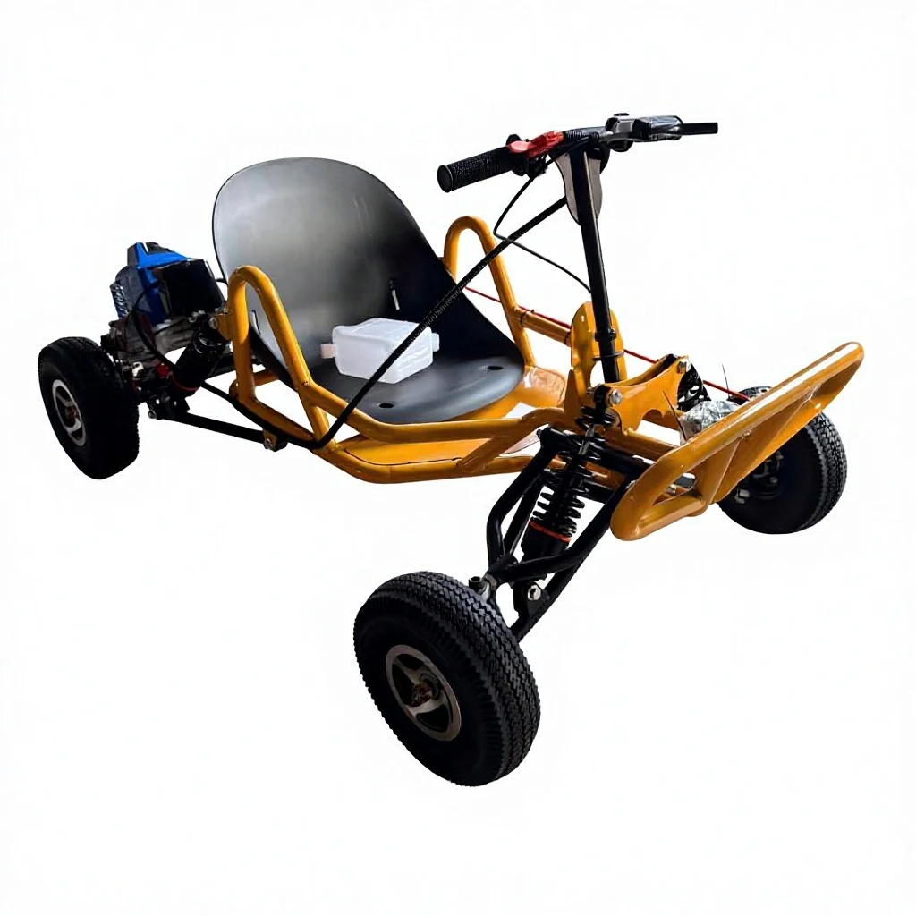 All-Terrain Racing Mini Off-Road Drift Kart Gas-Powered Chain Drive 2 Stroke for Adults Children Outdoor Use
All-Terrain Racing Mini Off-Road Drift Kart Gas-Powered Chain Drive 2 Stroke for Adults Children Outdoor Use