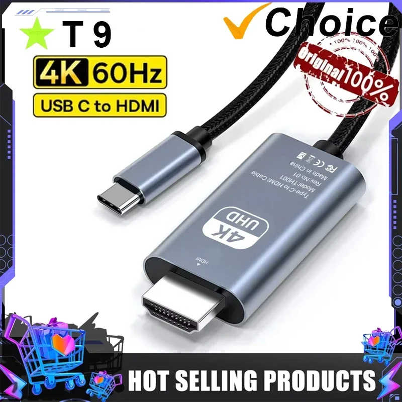 USB C to HDMI Cable 8K@60Hz 4K@120Hz Type C to HDMI-Compatible HDTV Cable for TV Converter MacBook Air iPad USB-C HDMI Adapter
USB C to HDMI Cable 8K@60Hz 4K@120Hz Type C to HDMI-Compatible HDTV Cable for TV Converter MacBook Air iPad USB-C HDMI Adapter