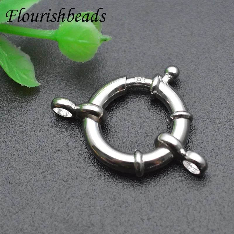 10mm 18mm Real S925 Sterling Silver Gold Round Clavicle Necklace Sailor Clasps Bracelet Connector DIY Jewelry Making Accessories
10mm 18mm Real S925 Sterling Silver Gold Round Clavicle Necklace Sailor Clasps Bracelet Connector DIY Jewelry Making Accessories