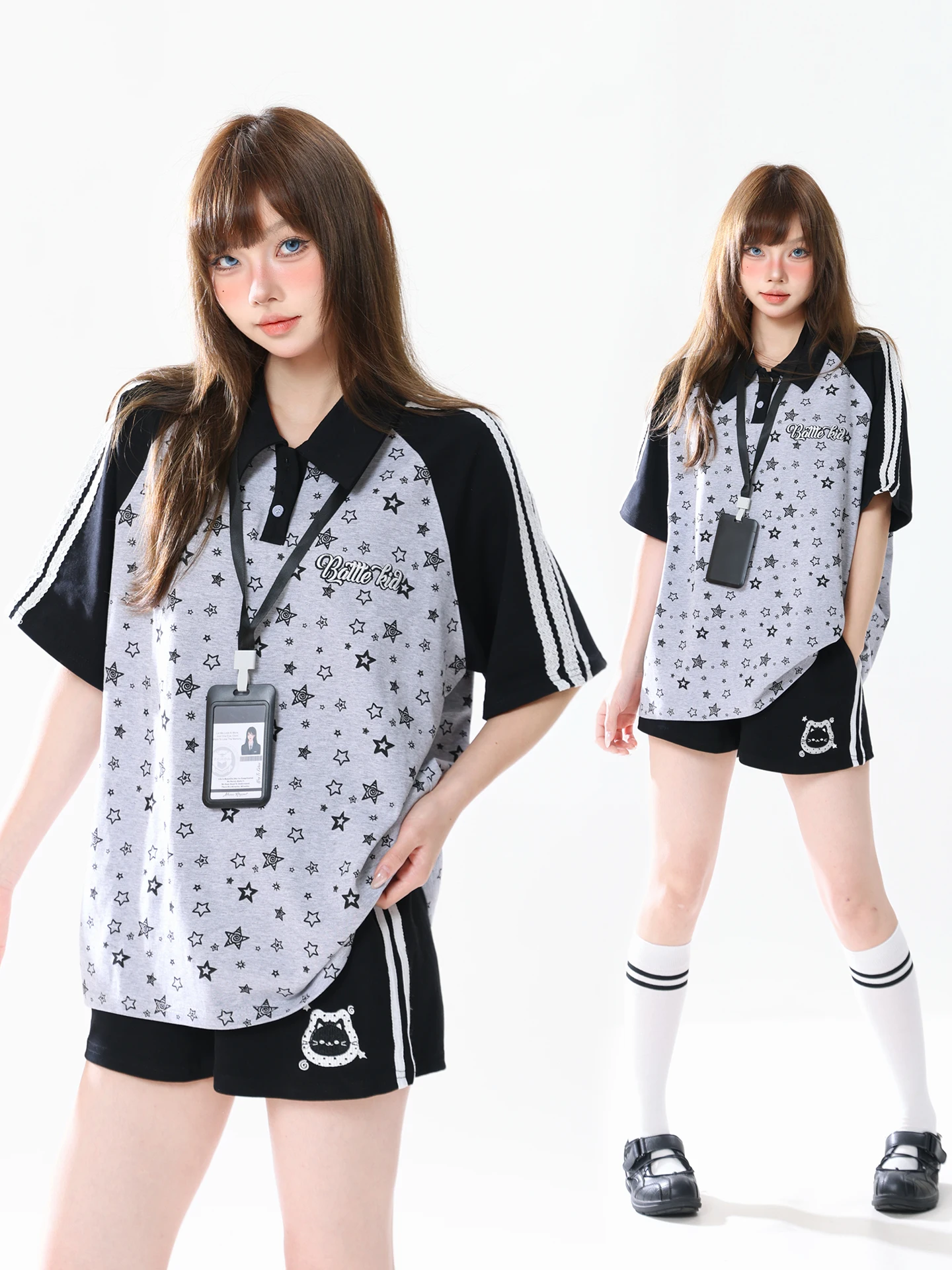 AONW Women's Star Print Short Sleeve Shirt Summer Loose Fit Turn-down Collar T-shirt Color Block Shoulder Design Cotton ...
AONW Women's Star Print Short Sleeve Shirt Summer Loose Fit Turn-down Collar T-shirt Color Block Shoulder Design Cotton ...