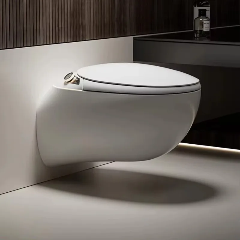 High-end Egg Shape Ceramic Hanging Automatic Sanitary Ware WC Water Closet Bathroom Intelligent Electric Wall Hung Toilet
High-end Egg Shape Ceramic Hanging Automatic Sanitary Ware WC Water Closet Bathroom Intelligent Electric Wall Hung Toilet