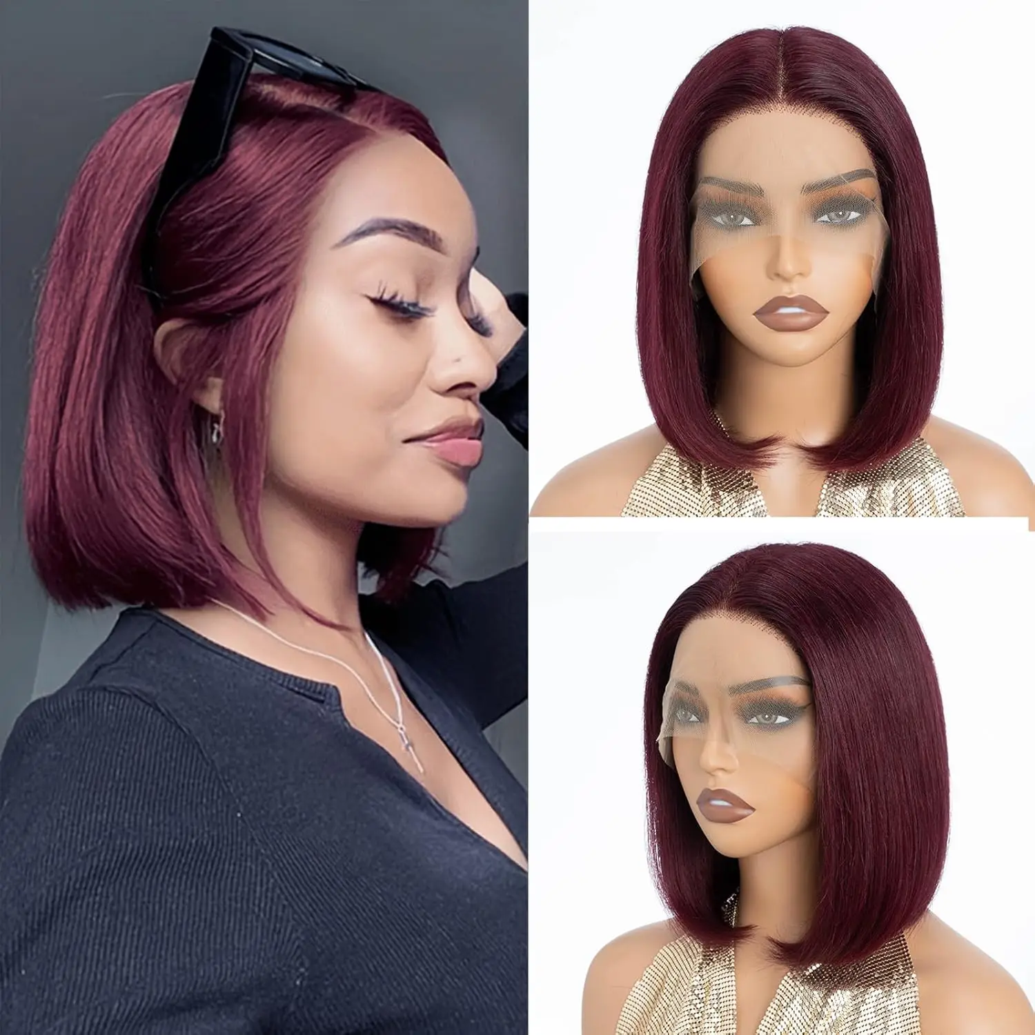 99J Burgundy 13x4 Bob Straight Pre Plucked Human Hair Wigs Short Brazilian Human Hair Wigs Transparent Lace Human Hair Wig
99J Burgundy 13x4 Bob Straight Pre Plucked Human Hair Wigs Short Brazilian Human Hair Wigs Transparent Lace Human Hair Wig