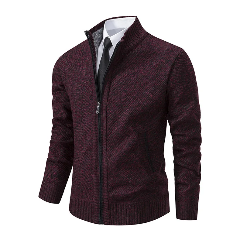 Men's Casual Sport Coat Jersey Color Stand Collar Warm Loose Fit Youthful Sle Long Sve Knitted Sweater for Daily Wear
Men's Casual Sport Coat Jersey Color Stand Collar Warm Loose Fit Youthful Sle Long Sve Knitted Sweater for Daily Wear