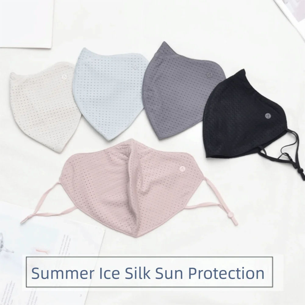 New Breathable Ice Silk Mask Washable Dustproof Anti-sun Mask Anti-UV Mesh Sunscreen Mask Unisex
New Breathable Ice Silk Mask Washable Dustproof Anti-sun Mask Anti-UV Mesh Sunscreen Mask Unisex