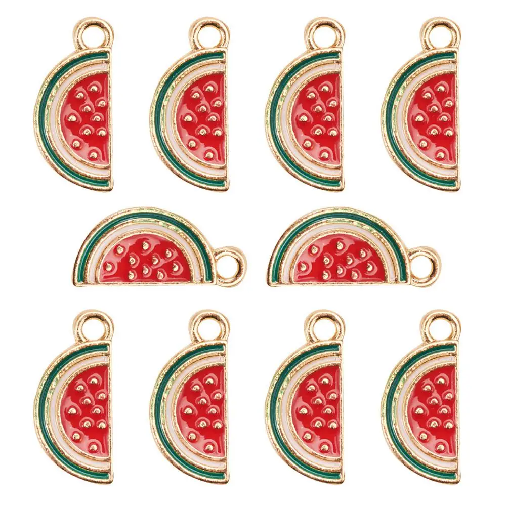 /10PCS Alloy Creative Watermelon Shape Pendants Fashion Charms Jewelry Making Accessories for DIY Earrings Necklace (Red)
/10PCS Alloy Creative Watermelon Shape Pendants Fashion Charms Jewelry Making Accessories for DIY Earrings Necklace (Red)