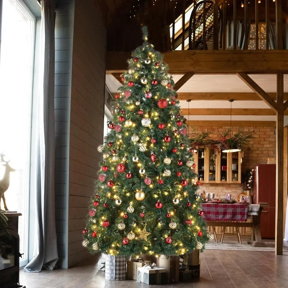 10FT Christmas Pine Tree, Pre-Lit 1200 LED Lights 10 Modes Color Changing,Festive Party Holiday Fake Multicolored Xmas Tree
10FT Christmas Pine Tree, Pre-Lit 1200 LED Lights 10 Modes Color Changing,Festive Party Holiday Fake Multicolored Xmas Tree