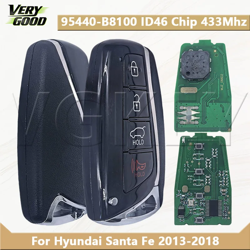 VG FCC ID:SY5DMFNA433 95440-B8100 ID46 Чип 433 МГц для Hyundai Santa Fe 2015-2018, смарт-ключ с лезвием HY20, 4 кнопки
VG FCC ID:SY5DMFNA433 95440-B8100 ID46 Чип 433 МГц для Hyundai Santa Fe 2015-2018, смарт-ключ с лезвием HY20, 4 кнопки