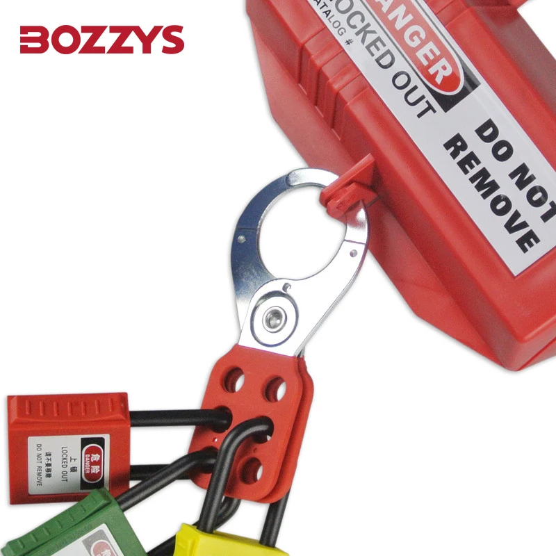 BOZZYS Safety Steel Group Lockout Hasps with 25mm or 35mm Hook and 6 Holes for Electrical Insulation Lockout/Tagout
BOZZYS Safety Steel Group Lockout Hasps with 25mm or 35mm Hook and 6 Holes for Electrical Insulation Lockout/Tagout