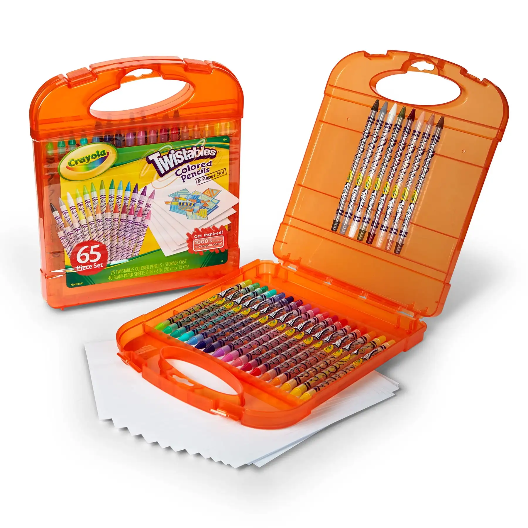 Набор цветных карандашей Crayola Twistables 25 с бумагой, игрушками и рукоделиями, художественный набор, подарок для детей
Набор цветных карандашей Crayola Twistables 25 с бумагой, игрушками и рукоделиями, художественный набор, подарок для детей