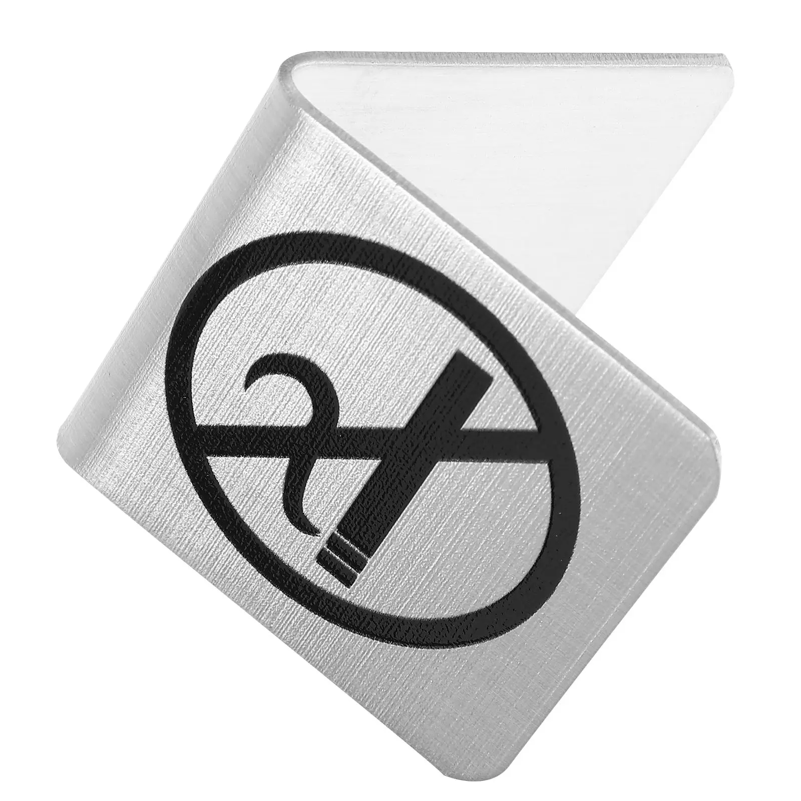 No Smoking Sign Stainless Steel Table Cards Double-sided Indoor Desk SignsNon-rusting Smooth Surface No-smoking
No Smoking Sign Stainless Steel Table Cards Double-sided Indoor Desk SignsNon-rusting Smooth Surface No-smoking