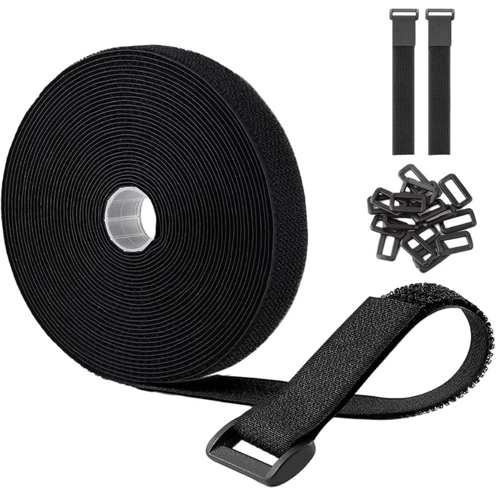 Hook and Loop Straps with 24pcs Buckles, Heavy Duty Nylon Reusable Cut-to-Length Molle Straps for Cable Organizer or Storage
Hook and Loop Straps with 24pcs Buckles, Heavy Duty Nylon Reusable Cut-to-Length Molle Straps for Cable Organizer or Storage