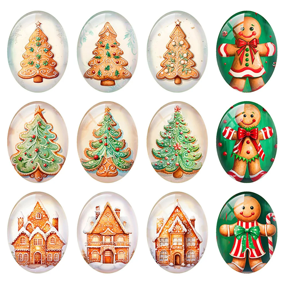 10pcs/lot Christmas X-mas Tree Cookies Gingerbread Man Winter Oval Photo Glass Cabochon Flatback Demo Cameo Diy Jewelry Making
10pcs/lot Christmas X-mas Tree Cookies Gingerbread Man Winter Oval Photo Glass Cabochon Flatback Demo Cameo Diy Jewelry Making