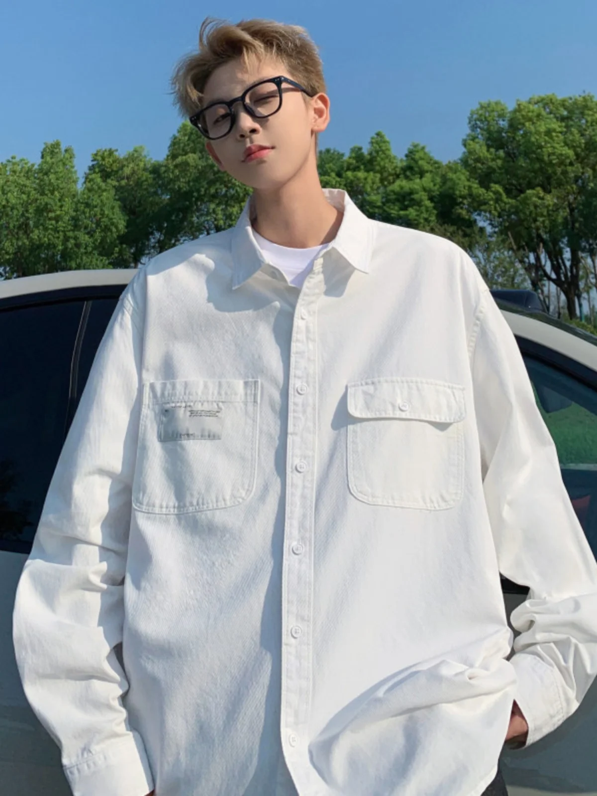 Casual Long Sleeve Workwear Shirt for Men Spring Autumn Retro Japanese Style Versatile Boyish Trendy Outerwear Garment
Casual Long Sleeve Workwear Shirt for Men Spring Autumn Retro Japanese Style Versatile Boyish Trendy Outerwear Garment