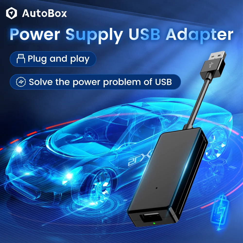 Autobox Power Supply Car USB Adapter 4A Output Insufficient Power Supply Solution Car Accessory Work with CarPlay Android Box
Autobox Power Supply Car USB Adapter 4A Output Insufficient Power Supply Solution Car Accessory Work with CarPlay Android Box