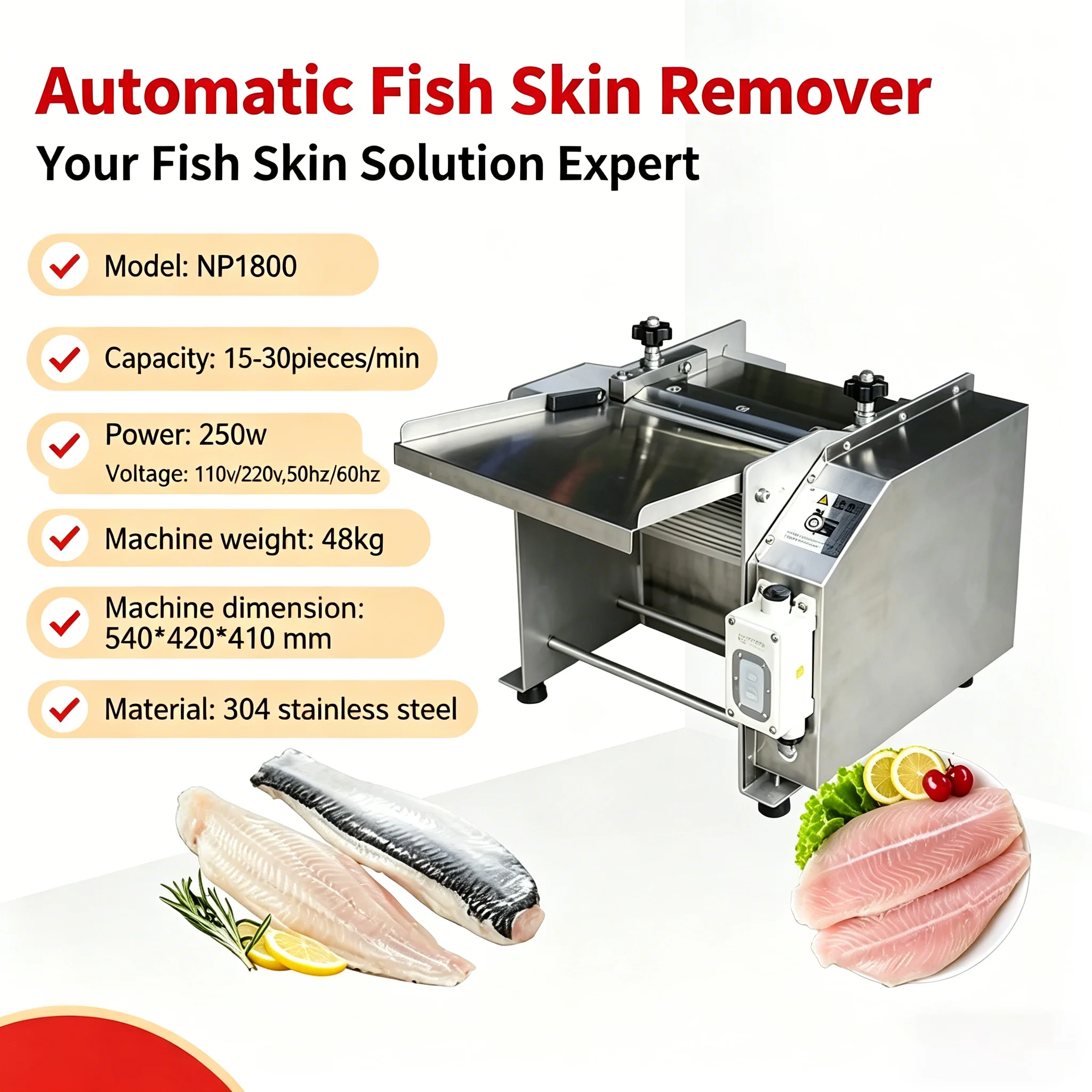 Seafood Skin Removing Machine Tilapia Skin Removing Machine Desktop Automatic Fish Skinning Machine
Seafood Skin Removing Machine Tilapia Skin Removing Machine Desktop Automatic Fish Skinning Machine