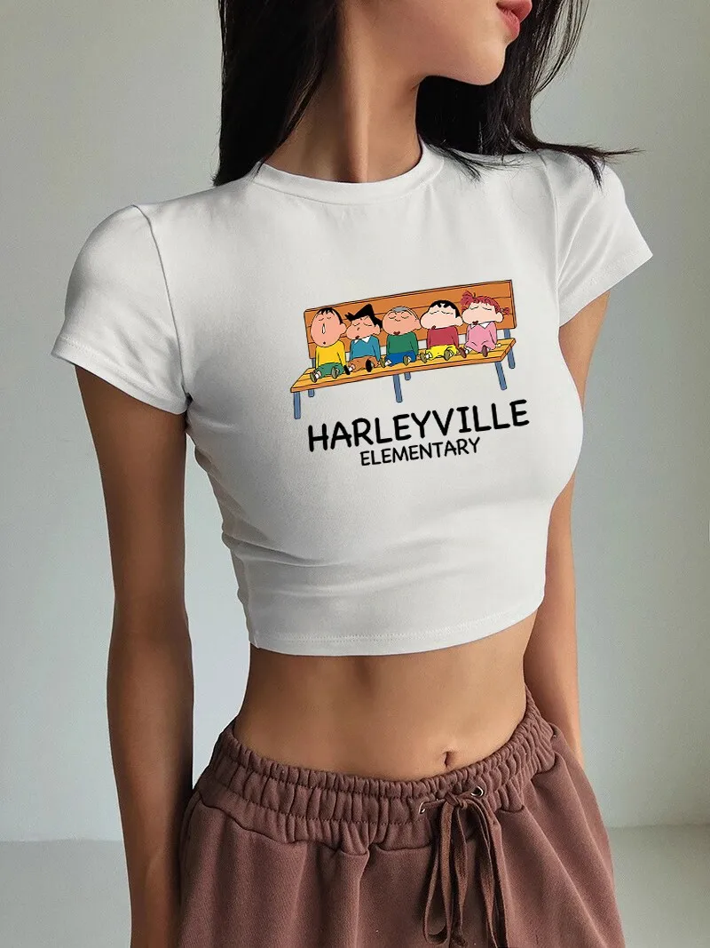 Crayon Shin Chan Sits On The Chair Girl Tees Summer Crop Tops O-Neck T Shirt Tight Ventilationfitness Soft Short Sleeved
Crayon Shin Chan Sits On The Chair Girl Tees Summer Crop Tops O-Neck T Shirt Tight Ventilationfitness Soft Short Sleeved