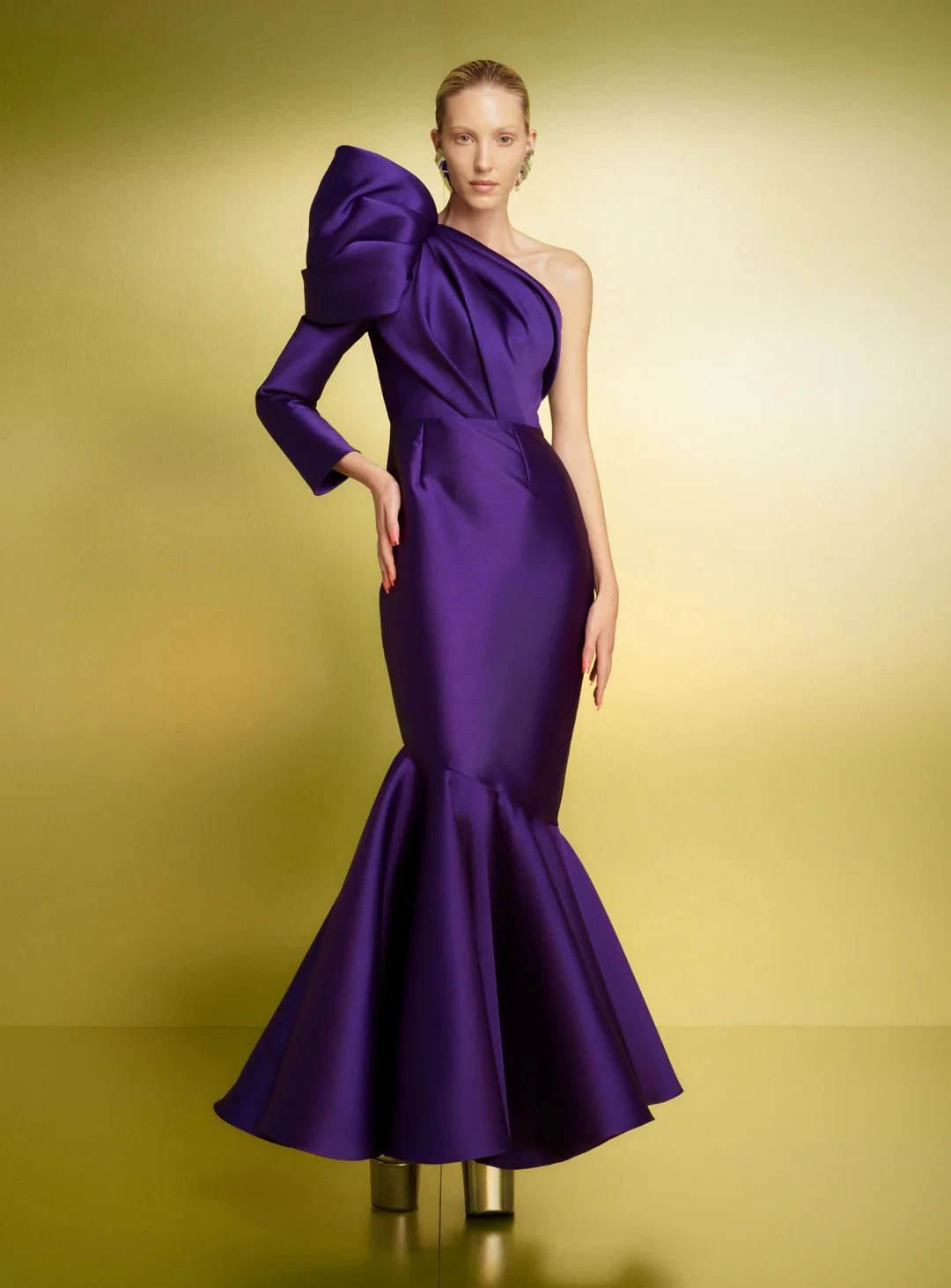 customizedExquisite Satin Mermaid One Shoulder Evening Dress High Quality Floor Length Long Sleeves فساتين سهره نسائيه فخمة
customizedExquisite Satin Mermaid One Shoulder Evening Dress High Quality Floor Length Long Sleeves فساتين سهره نسائيه فخمة