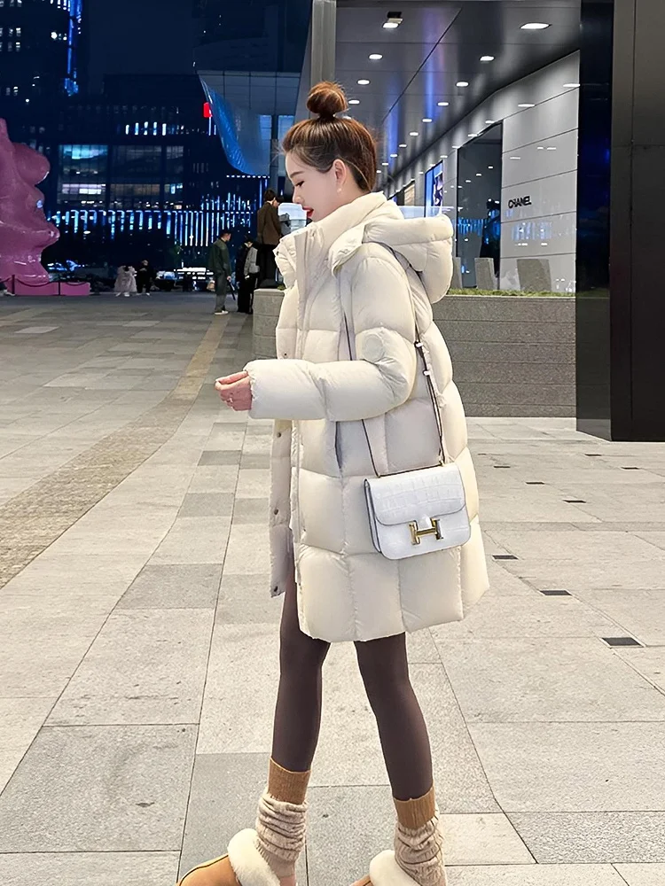 High-End Fashionable Women's down Jacket Mid-Length Thickened Winter Coat Korean Style New Arrival Cotton Blend Warmth
High-End Fashionable Women's down Jacket Mid-Length Thickened Winter Coat Korean Style New Arrival Cotton Blend Warmth