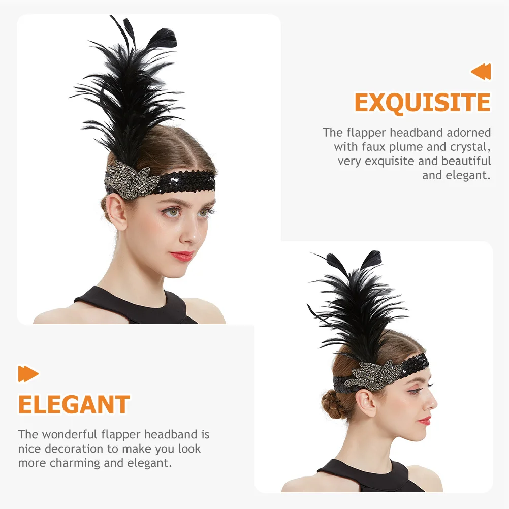 Flapper Headband Crystal Vintage Hairpiece Elegant 1920S Roaring 20S Accessories for Women Party Headwear
Flapper Headband Crystal Vintage Hairpiece Elegant 1920S Roaring 20S Accessories for Women Party Headwear