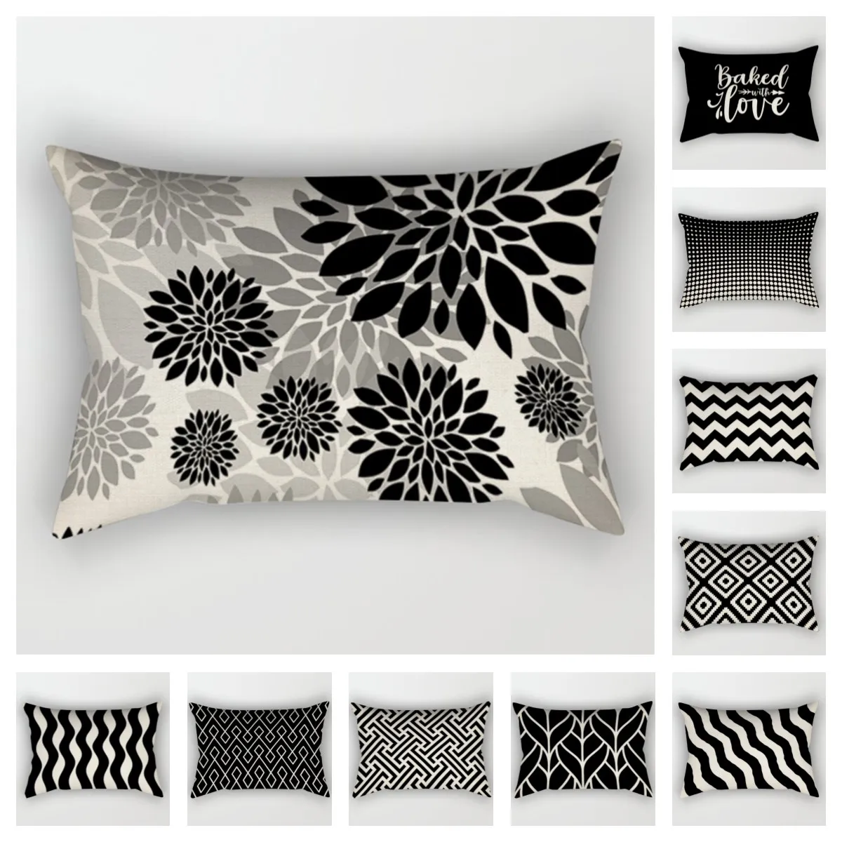 Geometric Black Pillowcase 30*50 Living Room Sofa Cushion Cover 40*60 Solid Color Linen Pillowcase Lumbar Pillowcase Home Decor
Geometric Black Pillowcase 30*50 Living Room Sofa Cushion Cover 40*60 Solid Color Linen Pillowcase Lumbar Pillowcase Home Decor